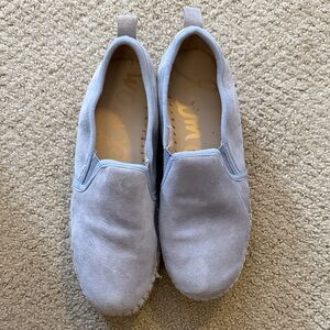 Light Blue Sam Edelman Suede Slip-On espadrilles shoes